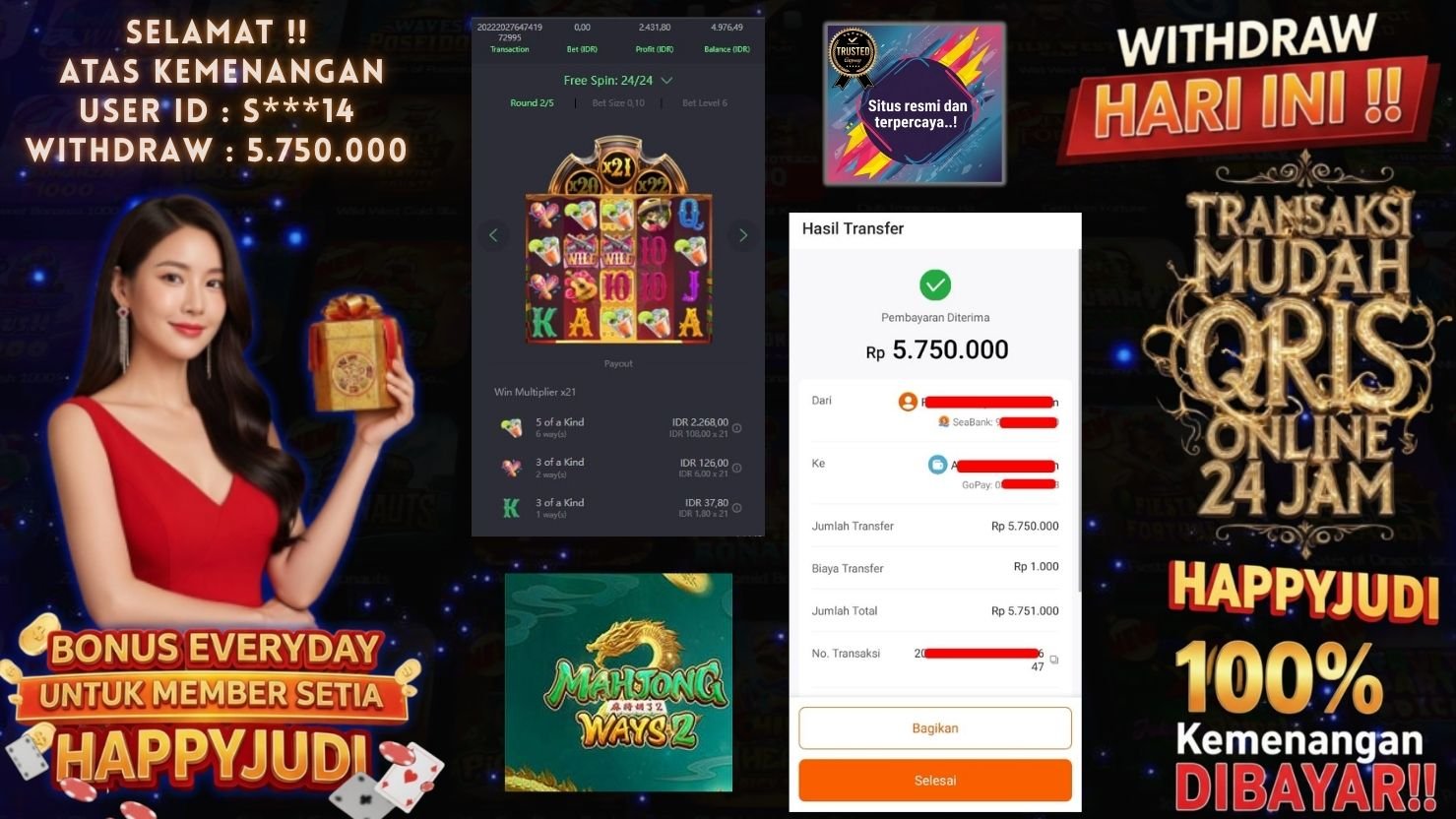 HAPPYJUDI JACKPOT SLOT WILD BANDITO